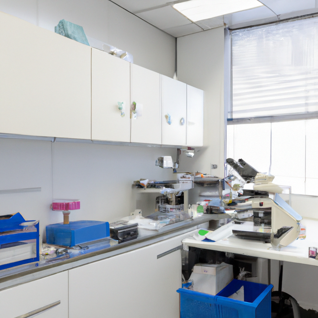 A modern pathology laboratory with advanced equipment.