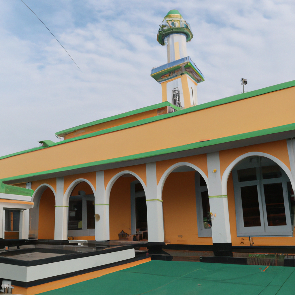 A mosque serving as a pathology center.