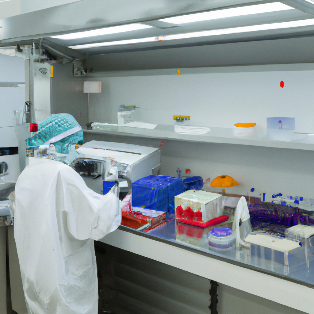 A scientific laboratory conducting immunology research.